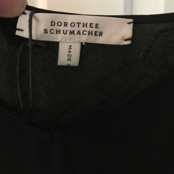 Dorothee Schumacher black silk camisole